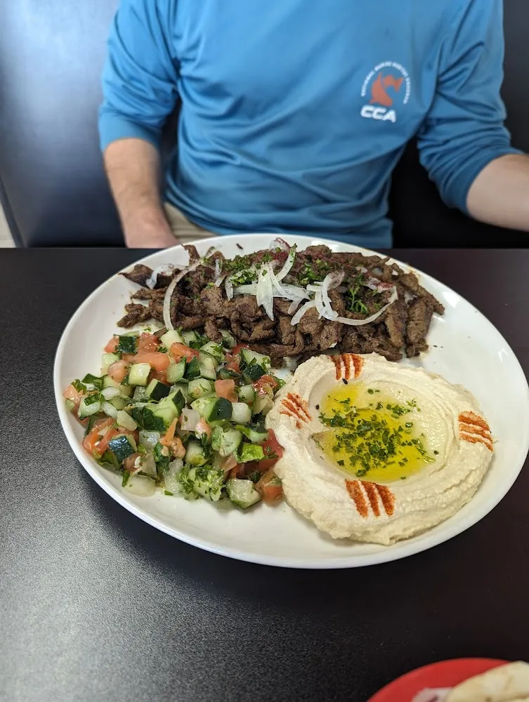 Hummus with Meat Plate